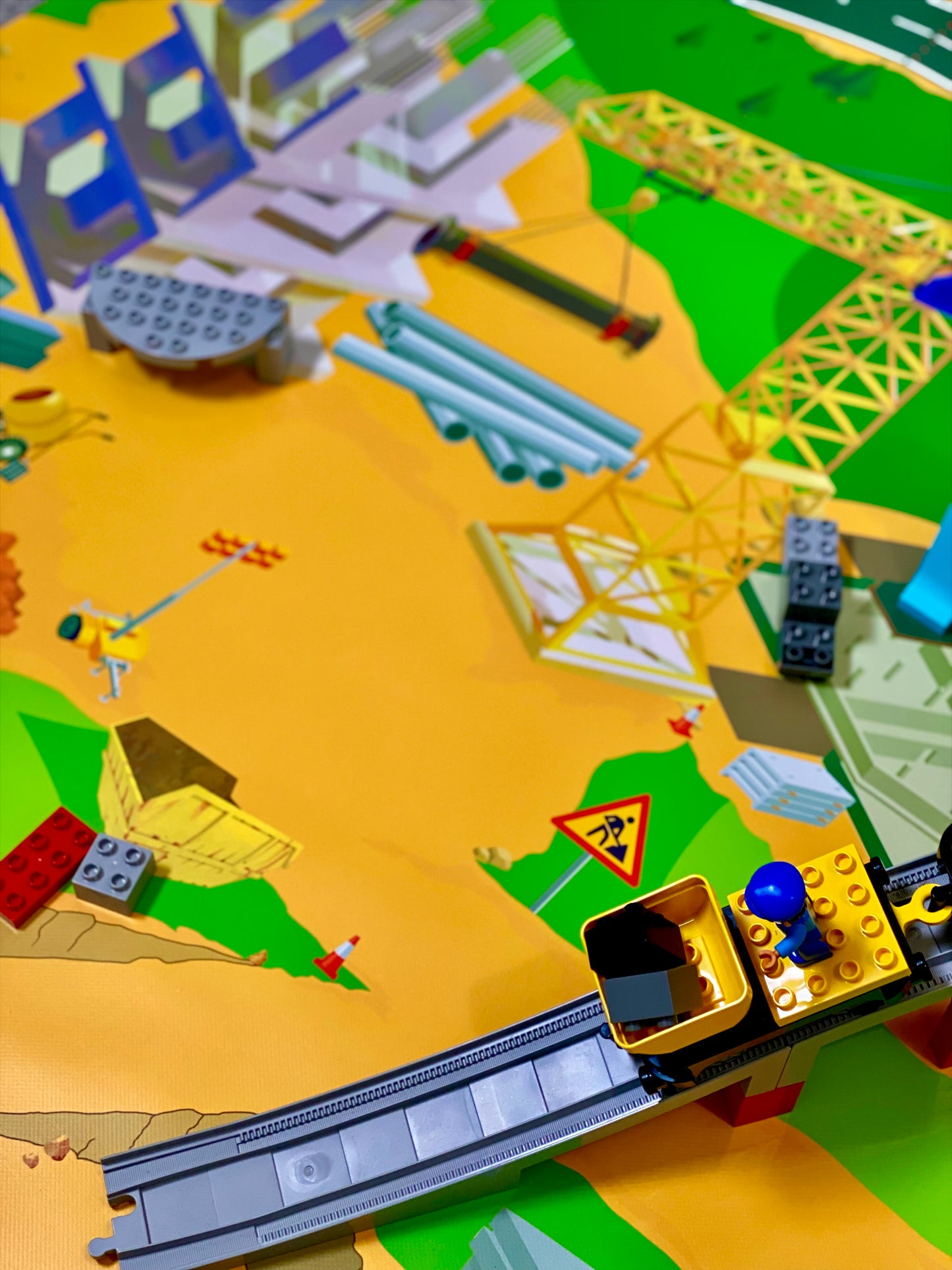 Mata do zabawy z klockami i nie tylko Plac Budowy