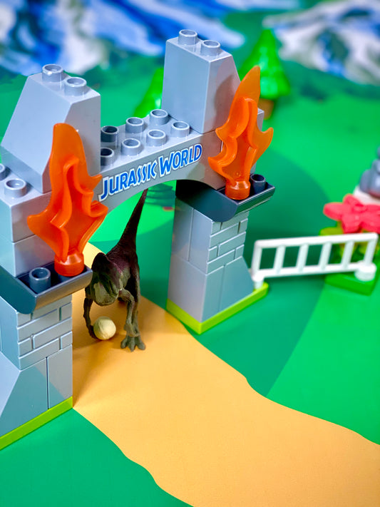 Mata do zabawy z klockami i nie tylko Kraina Dinozaurów