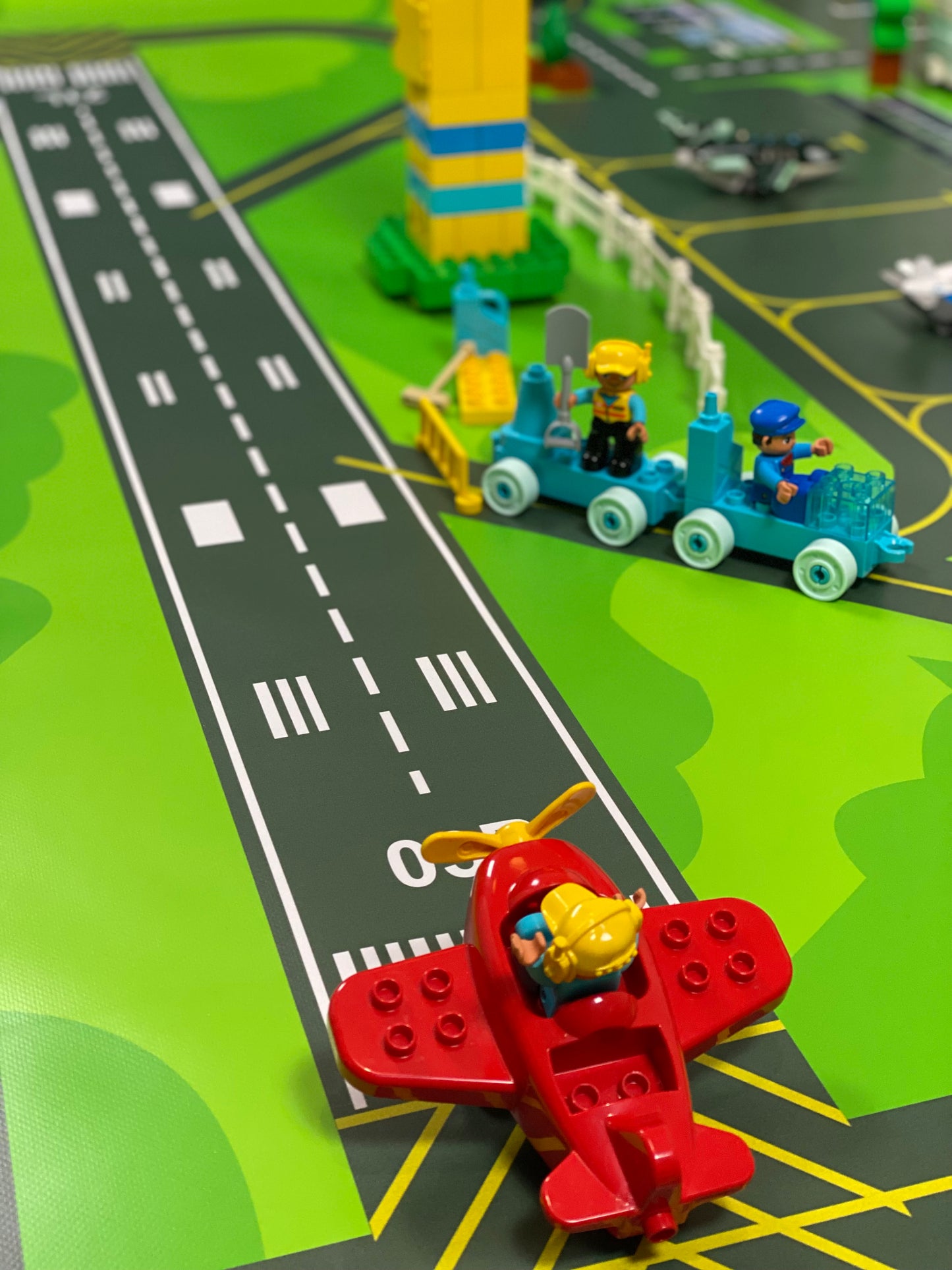 Mata do zabawy z klockami i nie tylko Lotnisko