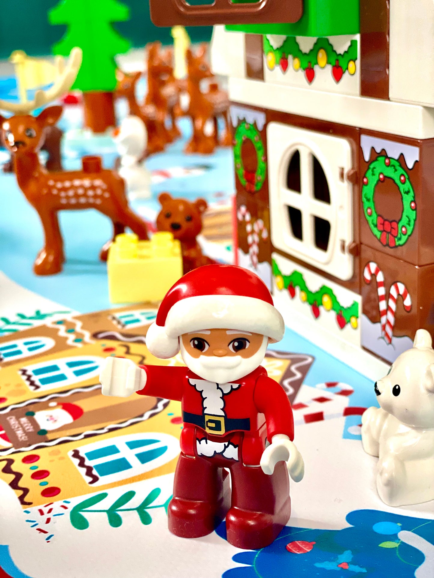 Mata do zabawy z klockami i nie tylko Zimowa Kraina