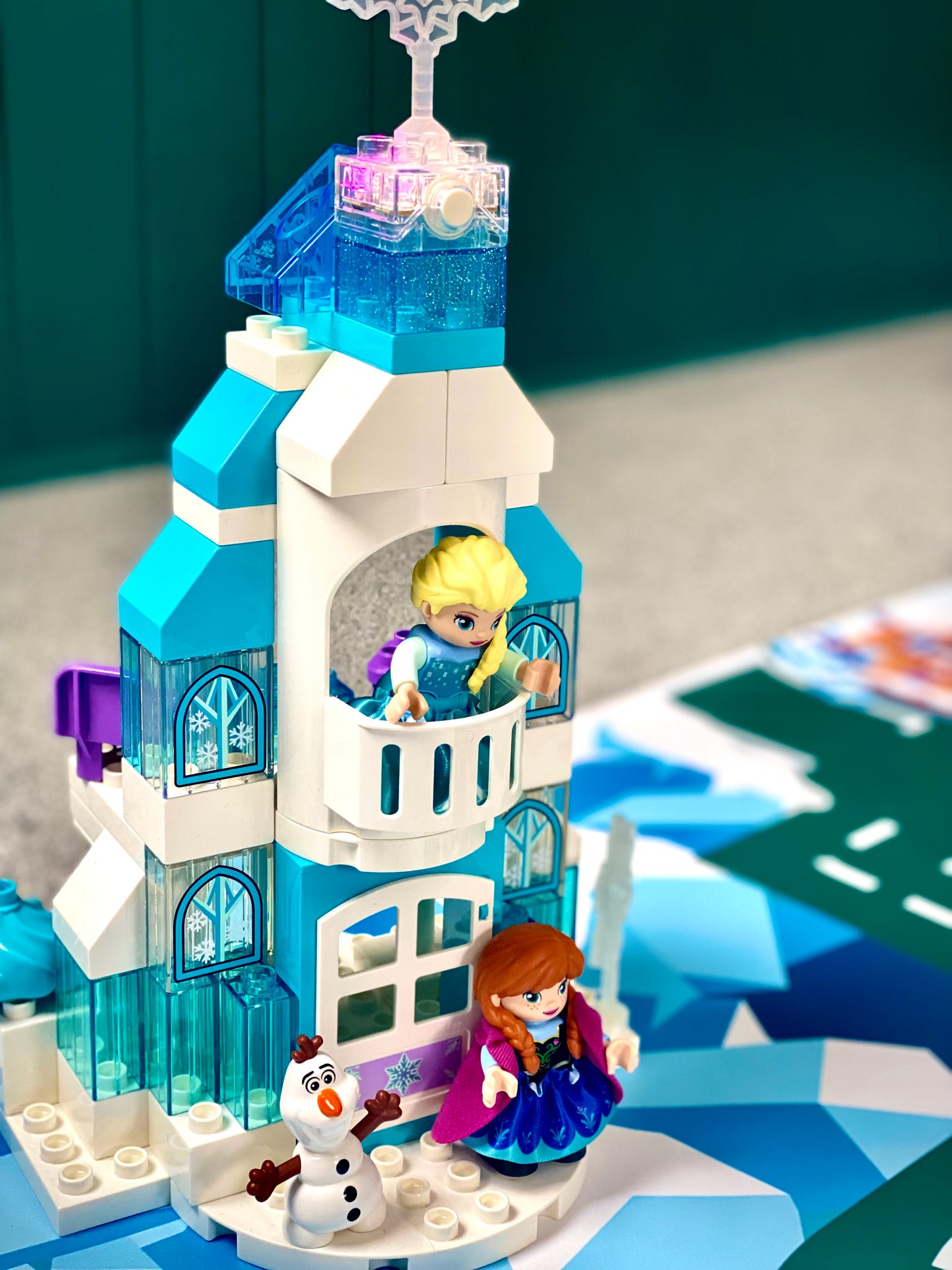 Mata do zabawy z klockami i nie tylko Zimowa Kraina