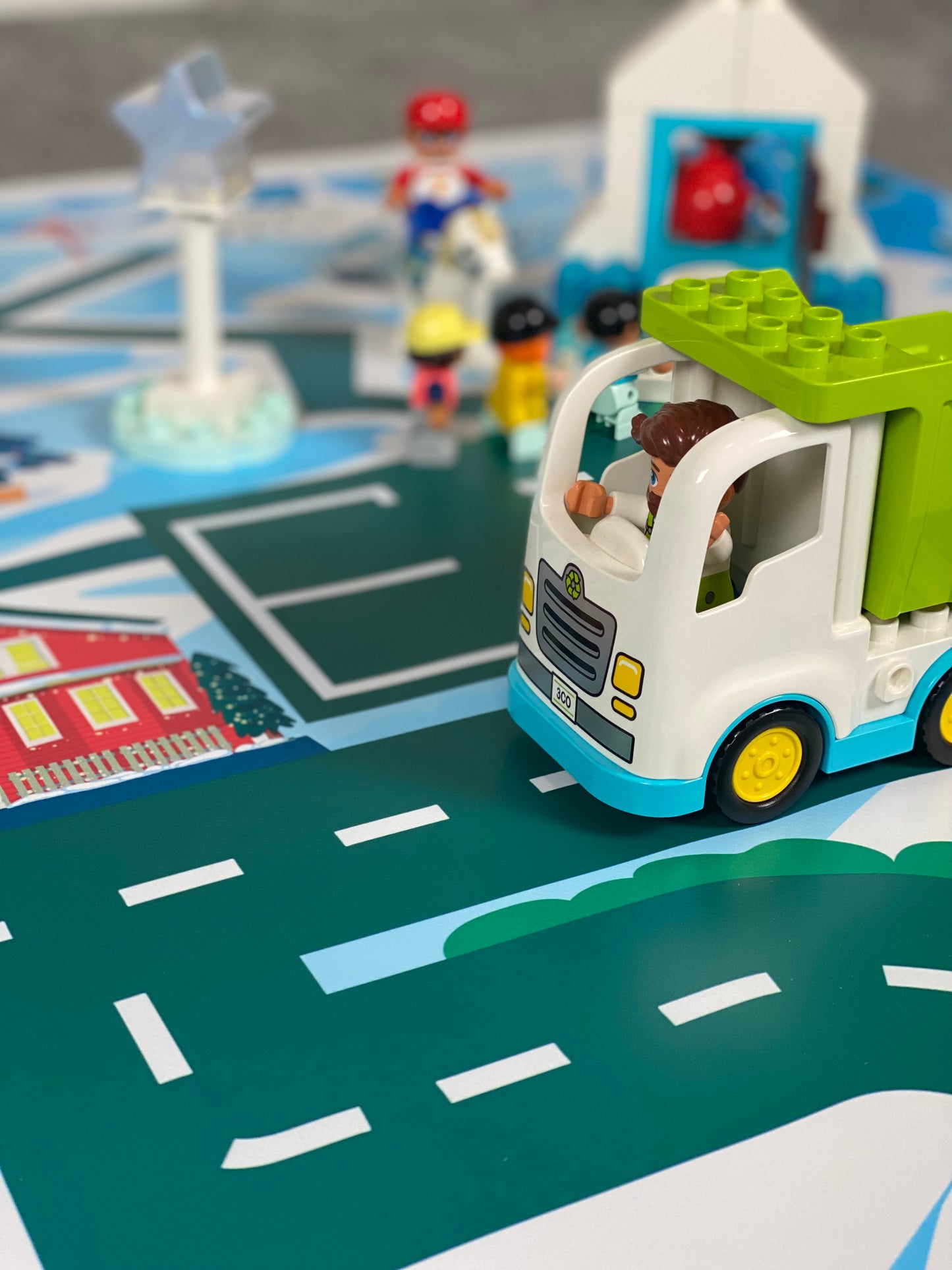 Mata do zabawy z klockami i nie tylko Zimowa Kraina