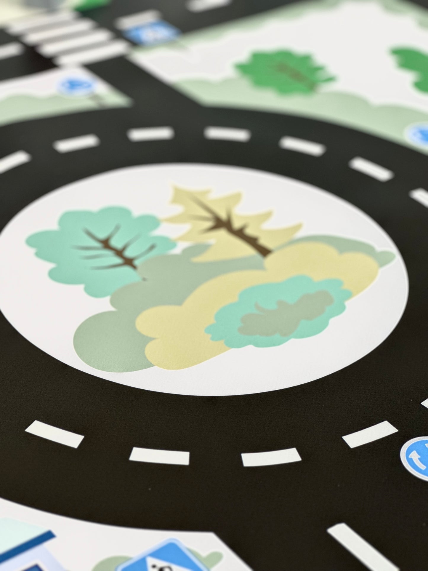 Mata do zabawy z klockami i nie tylko Miasteczko Pastelowe