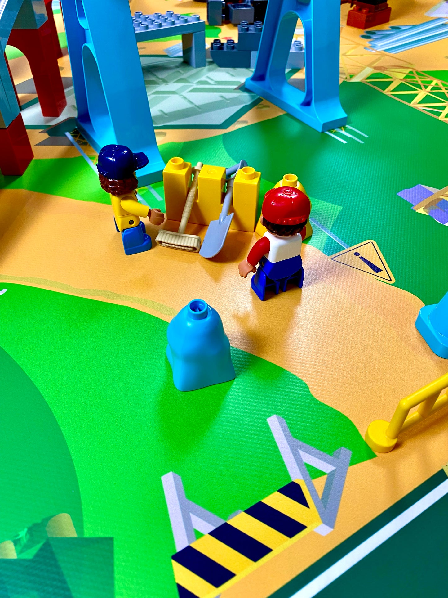 Mata do zabawy z klockami i nie tylko Plac Budowy