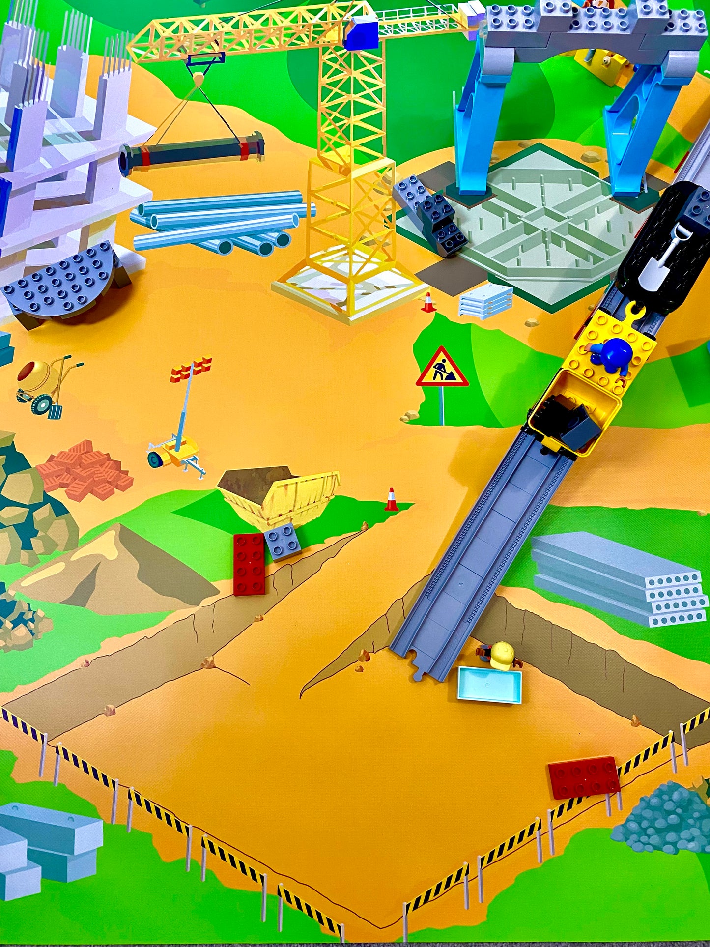 Mata do zabawy z klockami i nie tylko Plac Budowy