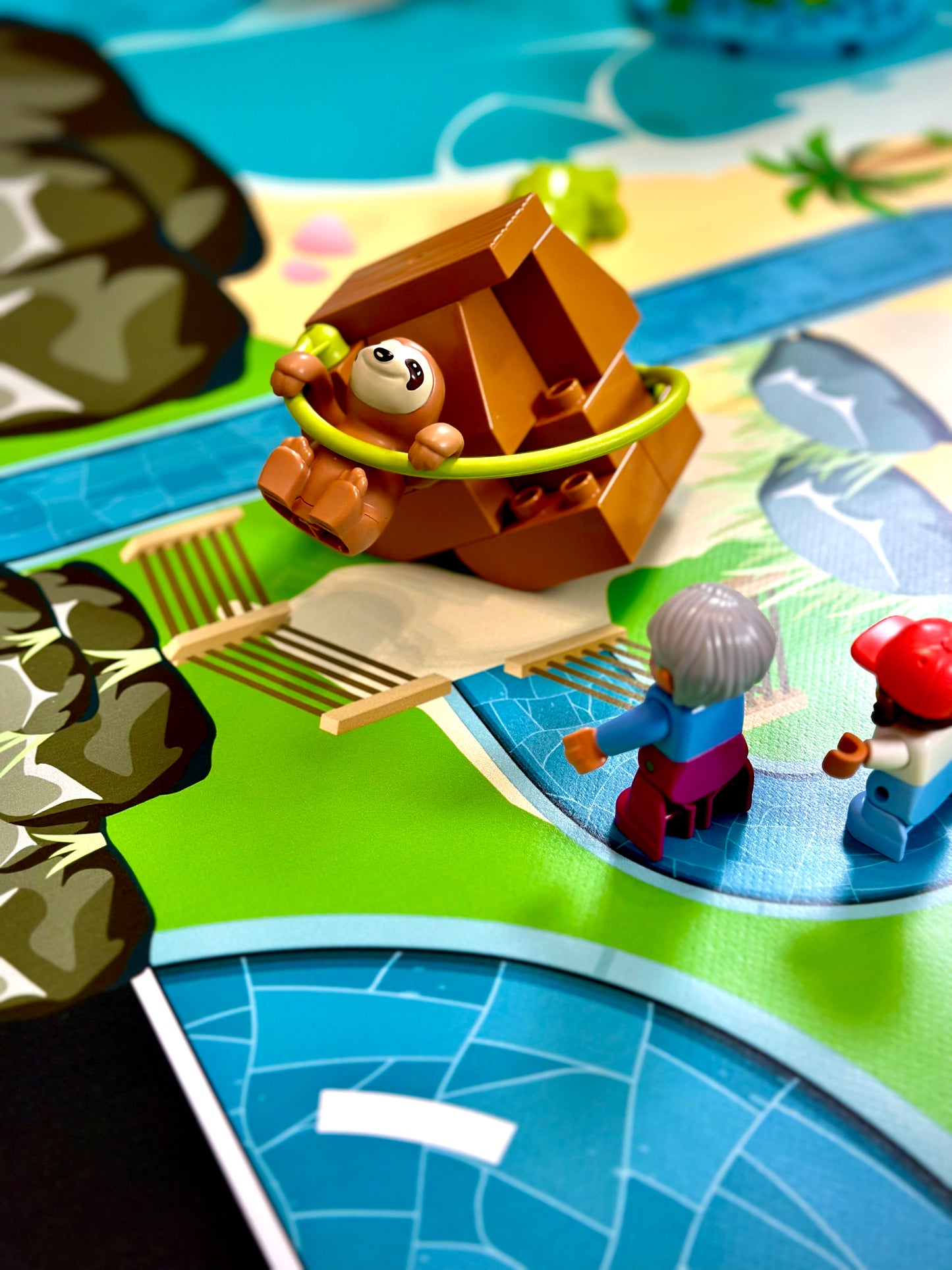 Mata do zabawy z klockami i nie tylko ZOO