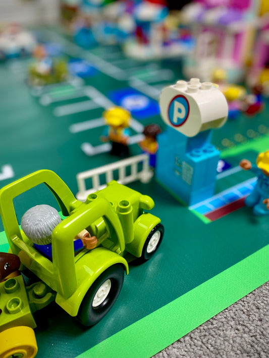 Mata do zabawy z klockami i nie tylko Parking