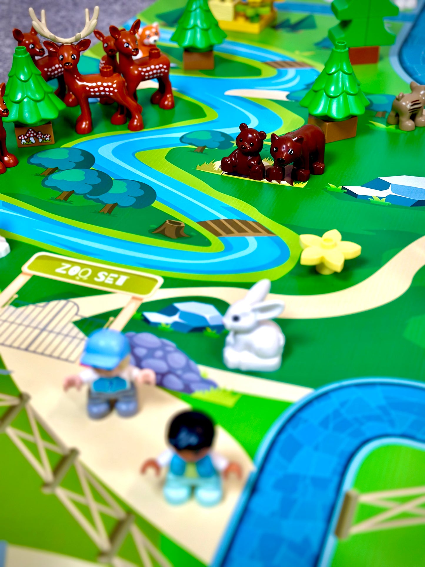 Mata do zabawy z klockami i nie tylko ZOO