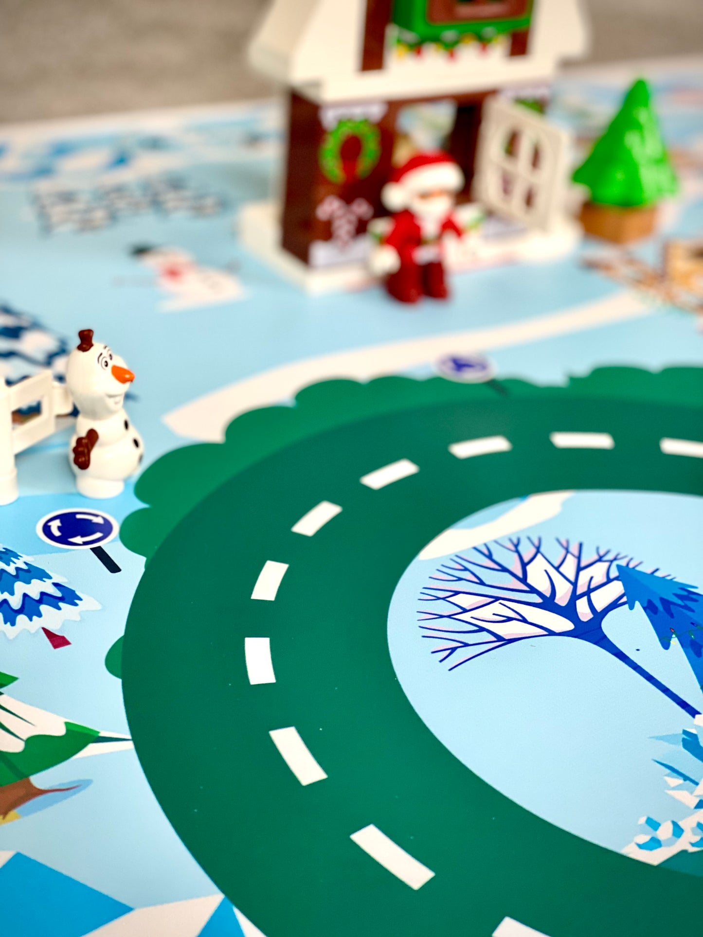 Mata do zabawy z klockami i nie tylko Zimowa Kraina