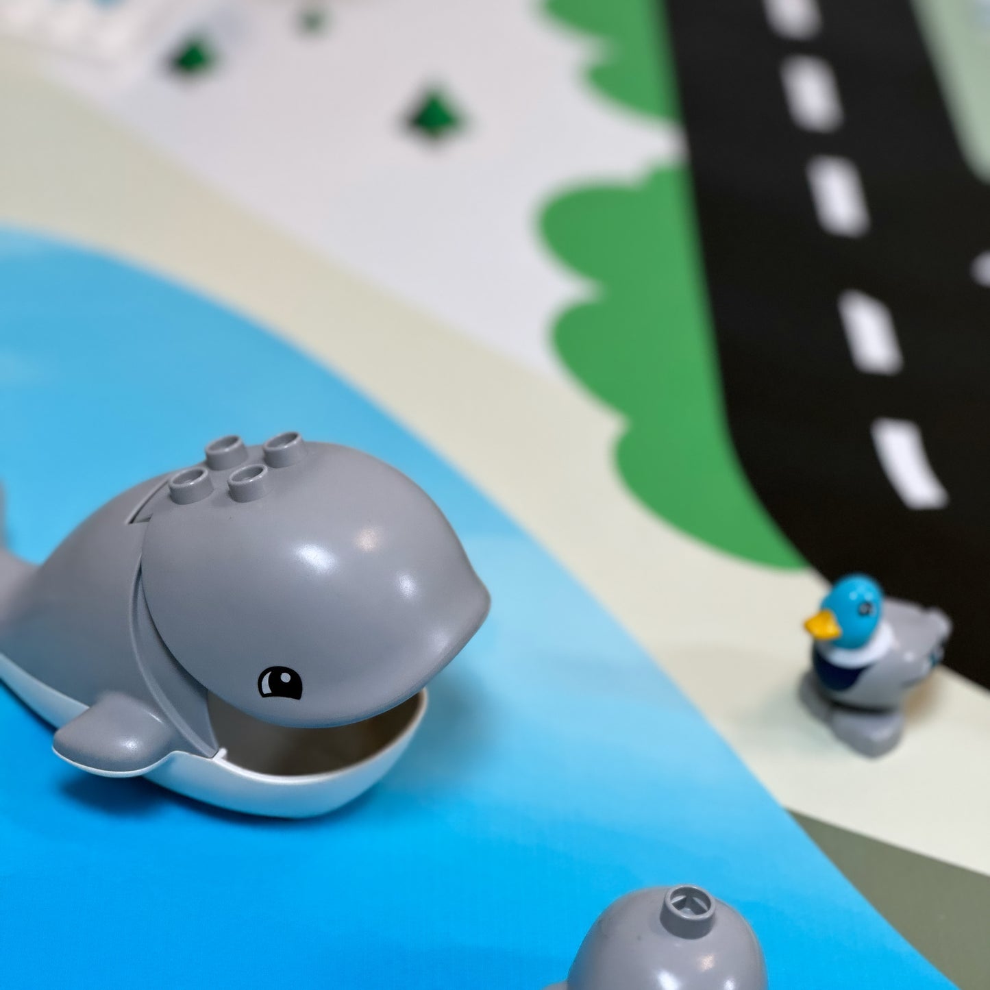 Mata do zabawy z klockami i nie tylko Miasteczko Pastelowe