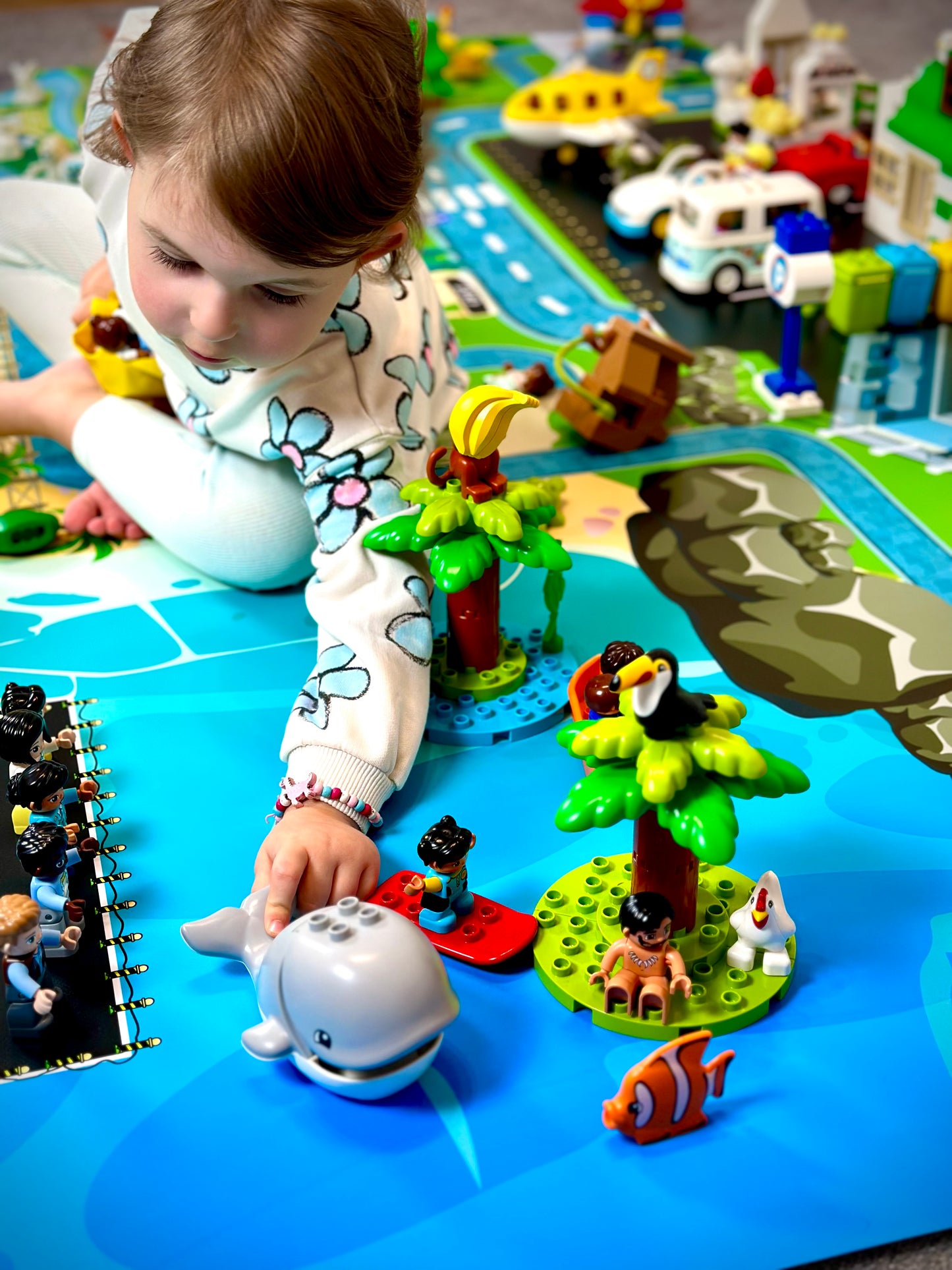 Mata do zabawy z klockami i nie tylko ZOO