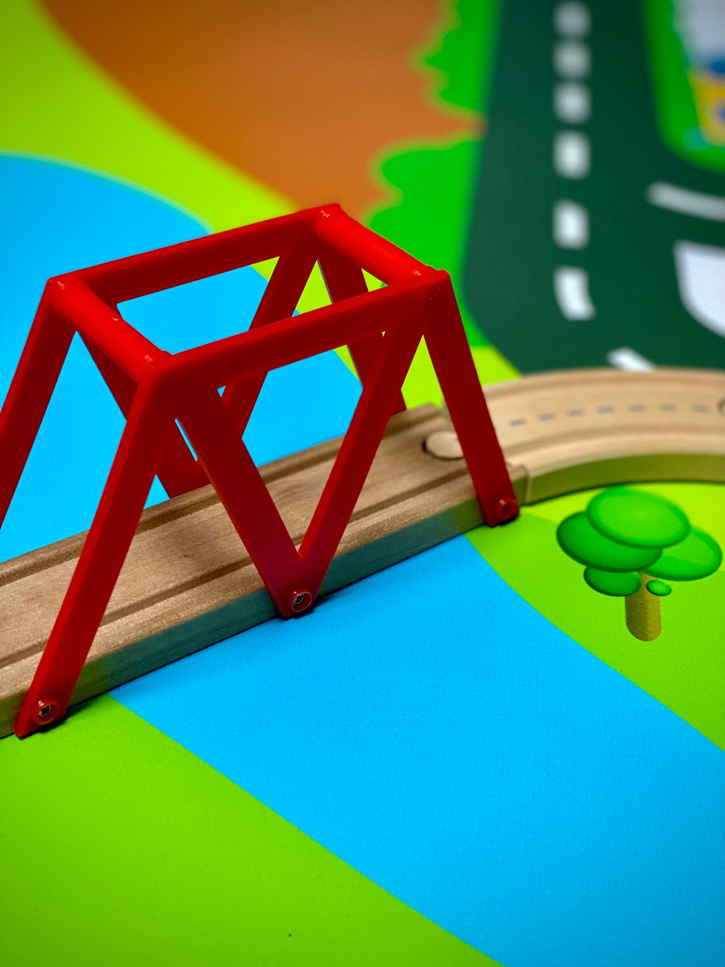 Mata do zabawy z klockami i nie tylko Miasteczko (rozmiar L)