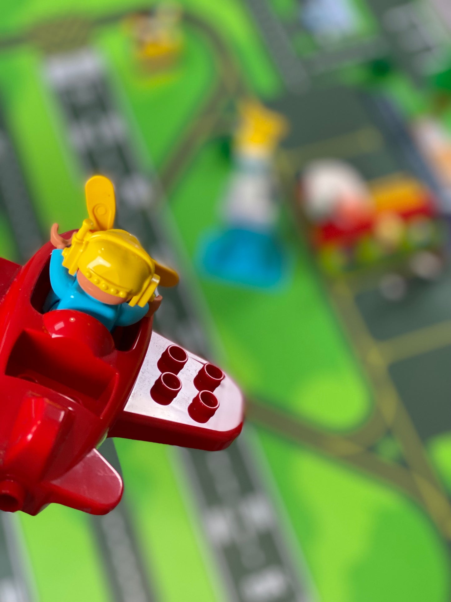 Mata do zabawy z klockami i nie tylko Lotnisko (rozmiar L)